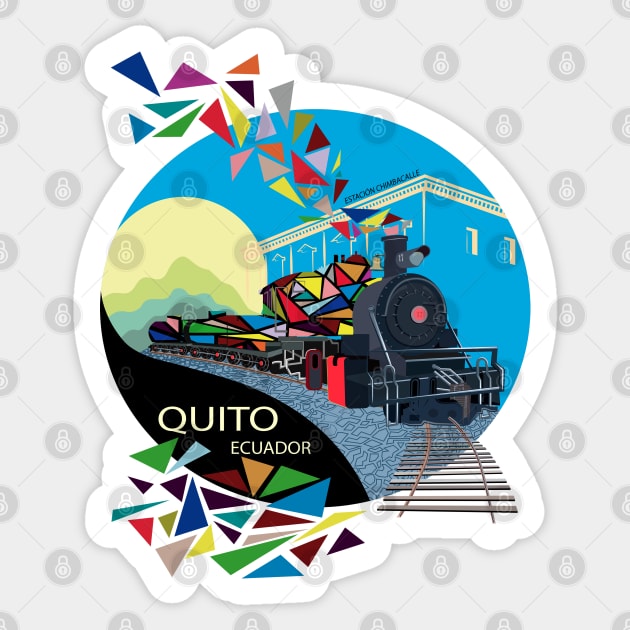 Tren Chimbacalle Quito Sticker by leeloolook